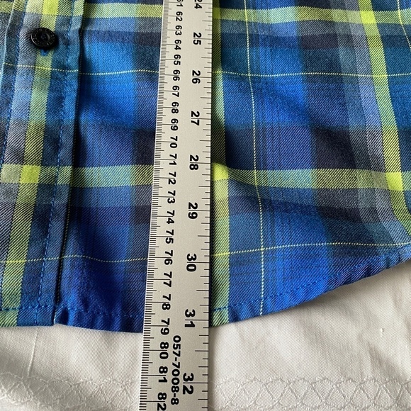 Eddie Bauer Men's Blue Plaid Long Sleeve Button Up Shirt Size Large - Picture 10 of 11